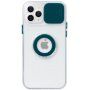 Curea magnetică din piele cu detalii metalice pentru iPhone 13 Pro Max - petrol