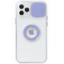 Curea magnetică din piele cu detalii metalice pentru iPhone 13 Pro Max - violet