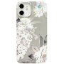 Husă de protecție din plastic moale pentru iPhone 11 - flori roz