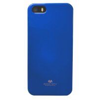 MERCURY GOOSPERY husă de protecție cu sclipici pentru iPhone 5 / 5S / SE (2016) - albastru