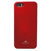 MERCURY GOOSPERY husă de protecție cu sclipici pentru iPhone 5 / 5S / SE (2016) - roșu