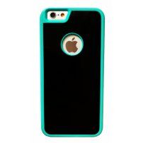 Carcasă adezivă magnetică antigravitaţională, pentru Apple iPhone 6 / 6S - adecvată pentru selfie - negru-verde