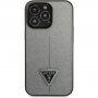 Guess Saffiano Triangle husă pentru iPhone 13 Pro - argintiu