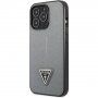 Guess Saffiano Triangle husă pentru iPhone 13 Pro - argintiu