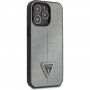 Guess Saffiano Triangle husă pentru iPhone 13 Pro - argintiu