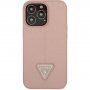 Guess Saffiano Triangle husă pentru iPhone 13 Pro Max - roz