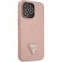 Guess Saffiano Triangle husă pentru iPhone 13 Pro Max - roz