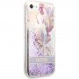 Guess Liquid Glitter Flower husă pentru iPhone 7 / 8 / SE (2020/2022) - violet