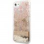Guess Liquid Glitter Paisley husă pentru iPhone 7 / 8 / SE (2020/2022) - auriu