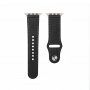 Curea de piele cu prindere cu ac pentru Apple Watch 42mm / 41mm / 40mm / 38mm - negru