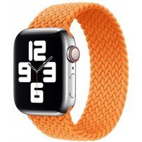 Curea din nailon cu model împletit pentru Apple Watch 42mm / 41mm / 40mm / 38mm - M - portocaliu