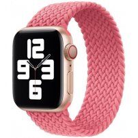 Curea din nailon cu model împletit pentru Apple Watch 42mm / 41mm / 40mm / 38mm - XS - roz