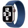 Curea din nailon cu model împletit pentru Apple Watch Ultra 49mm / 46mm / 45mm / 44mm / 42mm - XS - albastru