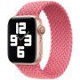 Curea din nailon cu model împletit pentru Apple Watch Ultra 49mm / 46mm / 45mm / 44mm / 42mm - XS - roz