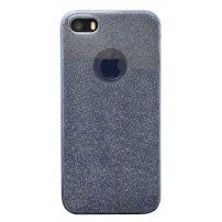 Carcasă sclipitoare pentru iPhone 5 / 5S / SE (2016) - gri închis