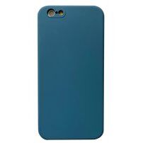 Husă de protecție din silicon cu margini drepte pentru iPhone 6 / 6S - albastru