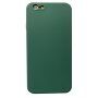 Husă de protecție din silicon cu margini drepte pentru iPhone 6 / 6S - verde închis