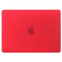 Husă transparentă mată pentru MacBook Pro 15" (A1707 / A1990) - roșu