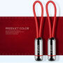 Cablu elegant USB / lightning X-LEVEL, pentru Apple iPhone / iPad / iPod - 8cm - roşu