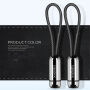 Cablu elegant USB / lightning X-LEVEL, pentru Apple iPhone / iPad / iPod - 8cm - negru