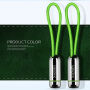 Cablu elegant USB / lightning X-LEVEL, pentru Apple iPhone / iPad / iPod - 8cm - verde