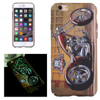 Carcasă de protecţie, luminoasă în întuneric, pentru Apple iPhone 6 / 6S - motocicletă