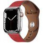 Curea de piele cu prindere cu ac pentru Apple Watch 42mm / 41mm / 40mm / 38mm - roșu
