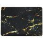 Coperta mată pentru MacBook Pro 16" (A2141) - negru-auriu marmură