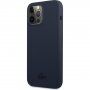 Lacoste Glossy Printing Logo husă silicon pentru iPhone 13 Pro Max - albastru închis