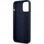 Lacoste Glossy Printing Logo husă silicon pentru iPhone 13 Pro Max - albastru închis
