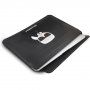 Karl Lagerfeld Head Embossed husă din piele pentru iPad Pro 12.9" / MacBook do 14" - negru