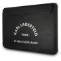 Karl Lagerfeld Saffiano RSG Embossed husă pentru MacBook până la 16" - negru