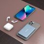 CubeNest S1B0 powerbank magnetic fără fir cu port USB-C - 5 000 mAh - albastră