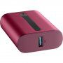 Cellularline Thunder powerbank cu porturi USB-A / USB-C - 10 000 mAh - roşu