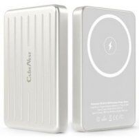 CubeNest S1B0 powerbank magnetic fără fir cu port USB-C - 5 000 mAh - argintiu