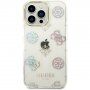 Guess Peony Glitter husă pentru iPhone 14 Pro Max - alb