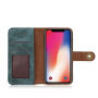 Husă stilată flip 2 în 1, detaşabilă, pentru Apple iPhone XS / iPhone X - verde