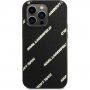 Karl Lagerfeld Grained Leather Logomania husă pentru iPhone 14 Pro Max - negru