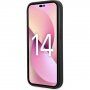 Karl Lagerfeld Grained Leather Logomania husă pentru iPhone 14 Pro Max - negru