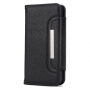 Husă flip 2 în 1, detaşabilă, din pile artificială, pentru Apple iPhone XS / iPhone X - negru