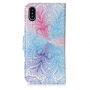Husă de protecţie flip 2 în 1, detaşabilă, pentru Apple iPhone XS / iPhone X - floare colorată