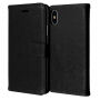 Husă de protecţie flip 2 în 1, detaşabilă, pentru Apple iPhone XS / iPhone X - negru