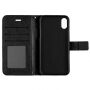 Husă de protecţie flip 2 în 1, detaşabilă, pentru Apple iPhone XS / iPhone X - negru