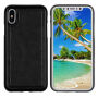Husă de protecţie flip 2 în 1, detaşabilă, pentru Apple iPhone XS / iPhone X - negru