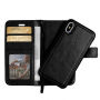 Husă de protecţie flip 2 în 1, detaşabilă, pentru Apple iPhone XS / iPhone X - negru