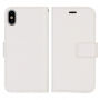 Husă de protecţie flip 2 în 1, detaşabilă, pentru Apple iPhone XS / iPhone X - alb