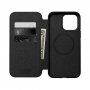 Nomad Leather Folio carcasă flip cu MagSafe pentru iPhone 14 Pro Max - negru