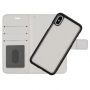 Husă de protecţie flip 2 în 1, detaşabilă, pentru Apple iPhone XS / iPhone X - alb