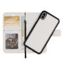 Husă de protecţie flip 2 în 1, detaşabilă, pentru Apple iPhone XS / iPhone X - alb