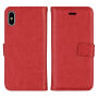 Husă de protecţie flip 2 în 1, detaşabilă, pentru Apple iPhone XS / iPhone X - roşu